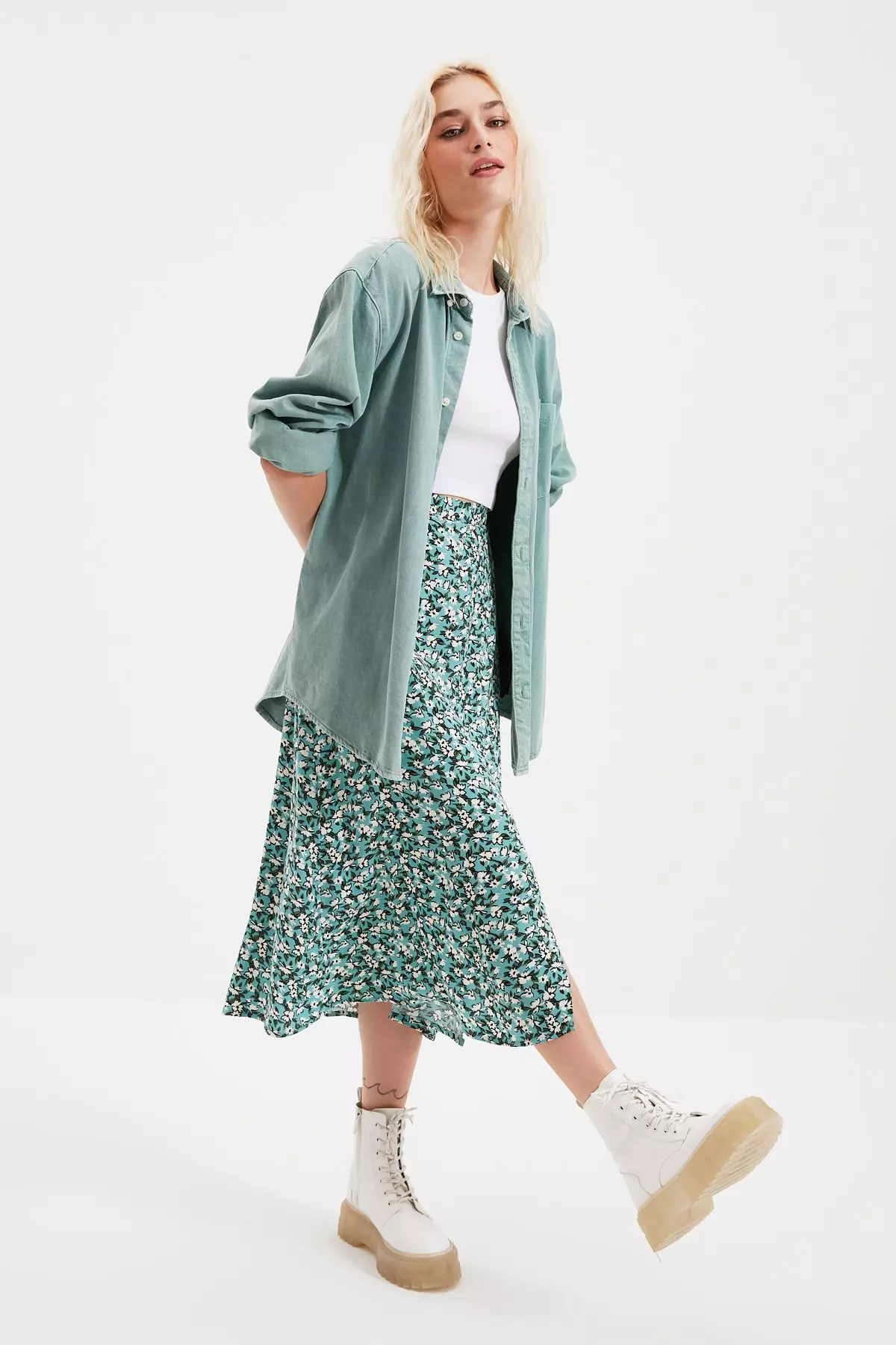 Floral Patterned Skirt