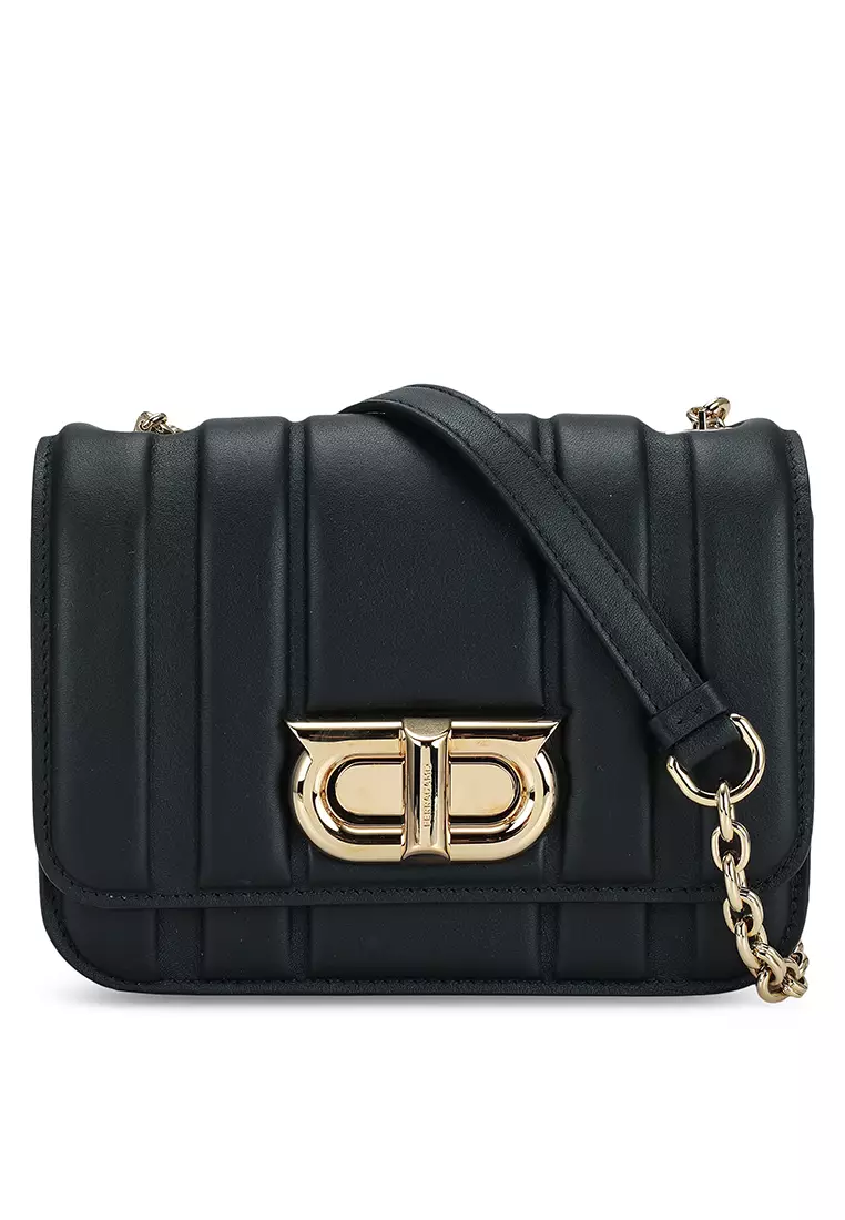 Gancini city mini outlet leather crossbody
