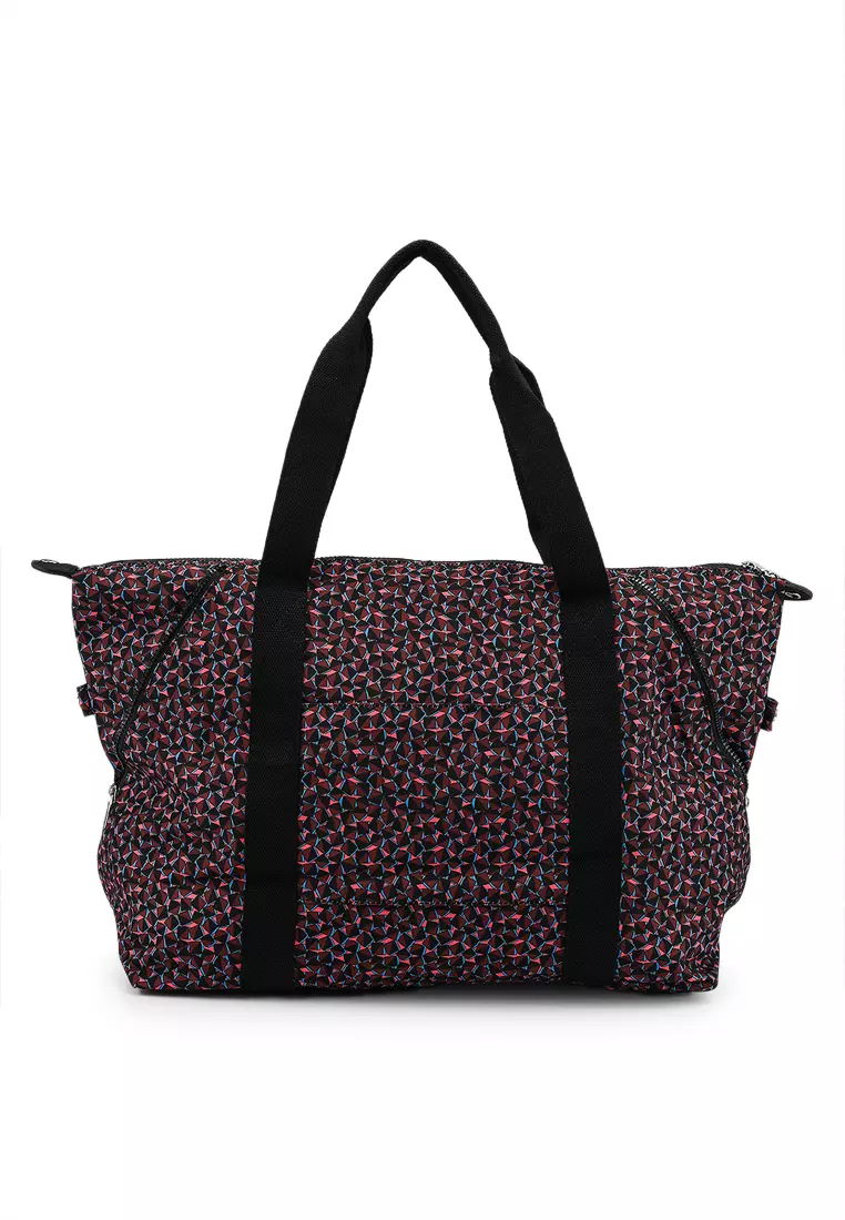 Printed Nylon Large Top Handle Bag