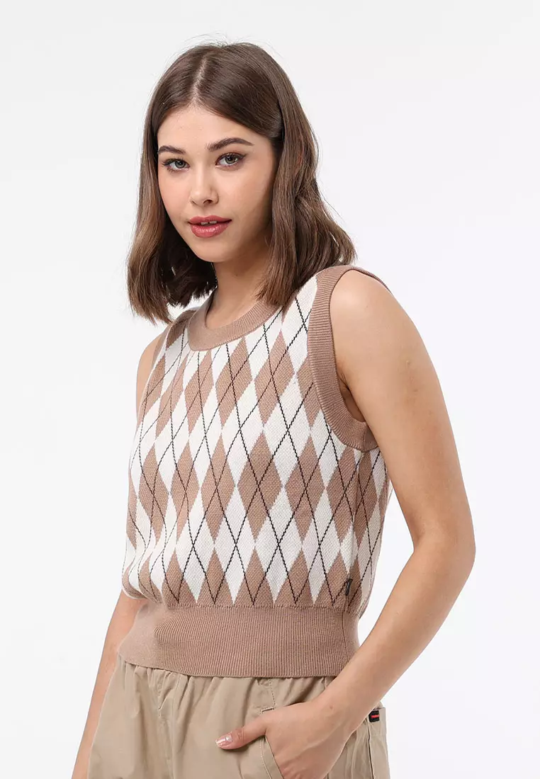 Buy Fubu Queens Sleeveless Round Neck Knitted Tops 2024 Online