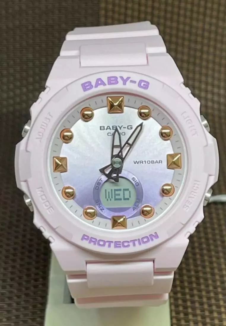 Casio Baby-G BGA-320 Series Pink Resin Strap Women Watch BGA-320-4ADR