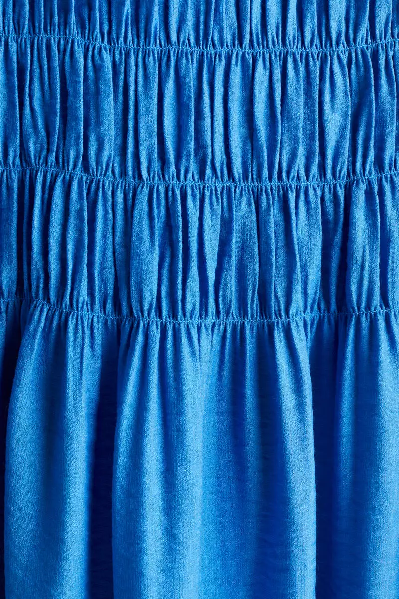 Smocked-bodice dress