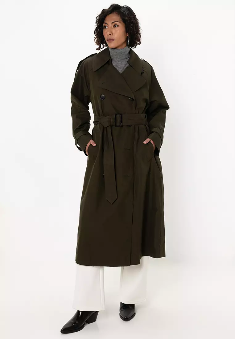 Massimo Dutti Flared Skirt with Top Stitching Detail 2025