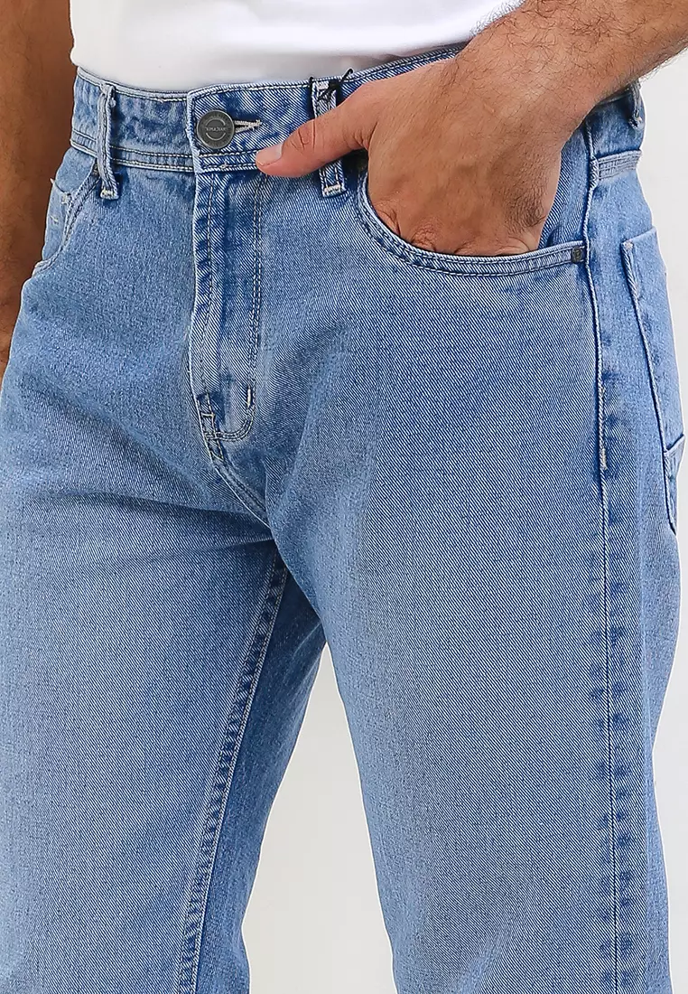 TRIPLE Celana Jeans Non Stretch Regular Fit Medium Wash (191 888 05 BWD)