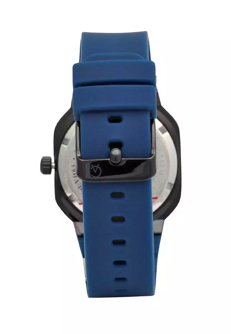 Alexandre Christie Jam Tangan Wanita - Blue Black - Silicon - 2811 SSBFRIPBU