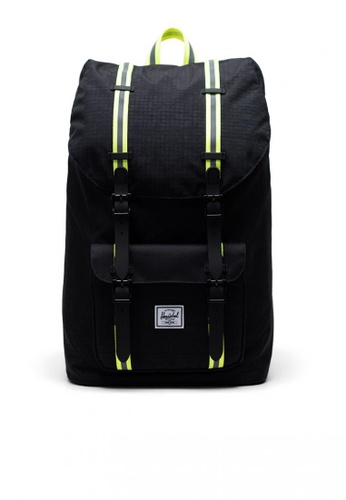 Herschel black Little America Ripstop Backpack 25F28AC57024A4GS_1