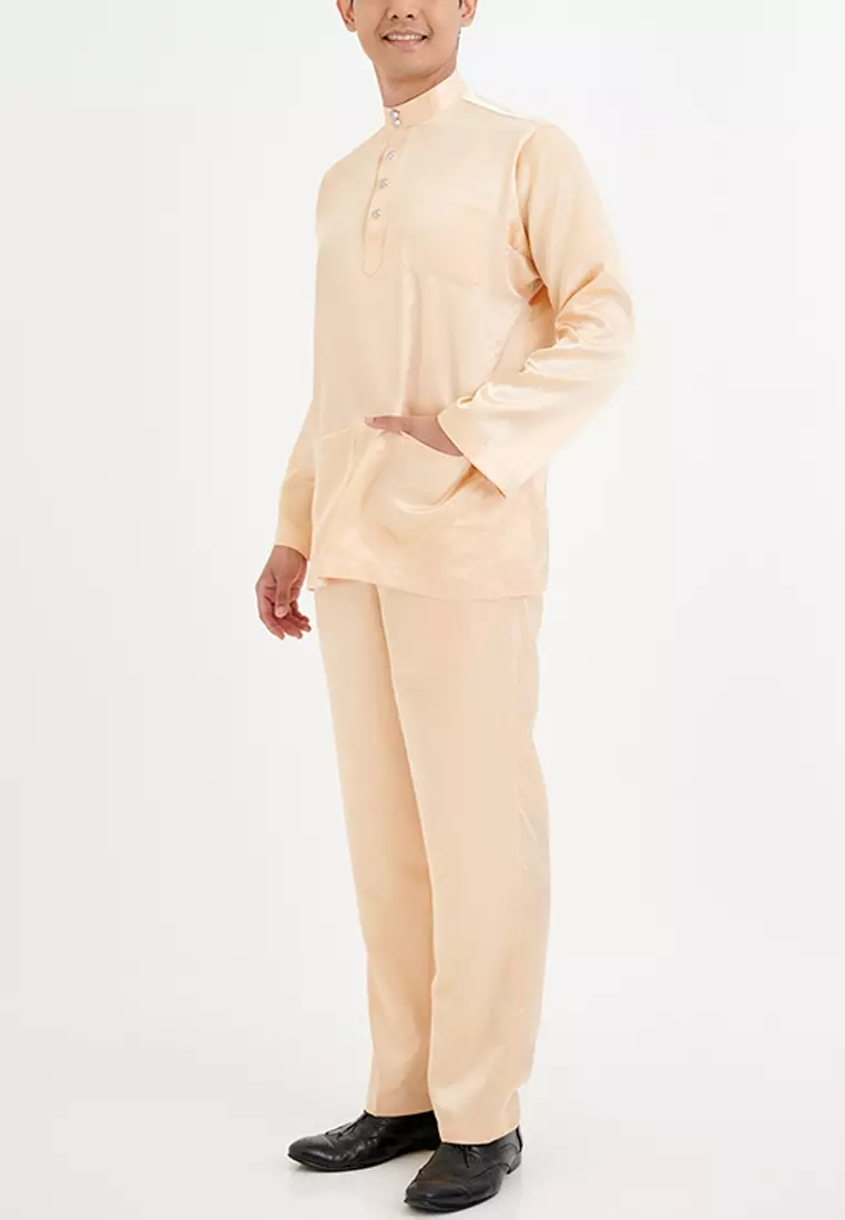 Gene Martino - Baju Melayu Satin Classic Fit 666