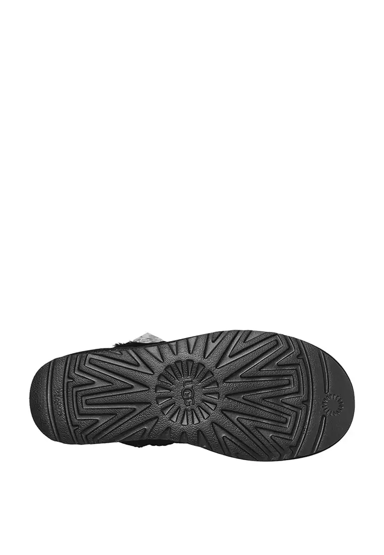 UGG 1016554 Mini Bailey Button Blingブラック UGG Australia Bailey Button Bling Black Boots for Women for