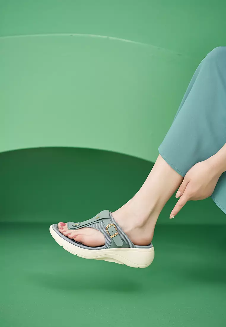 5CM Buckle Strap Flip Flops ALM398-2