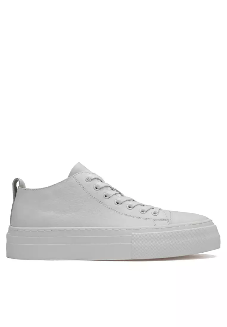 Discount on Twenty Eight Shoes  shoes - SKU: Platform Grain Leather Casual Sneaker Yy1910