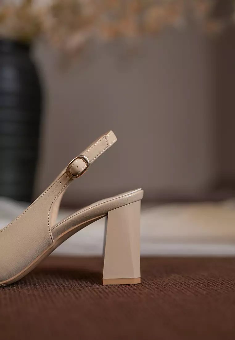 7CM Buckle Slingback Strap High Heel BY873-3120
