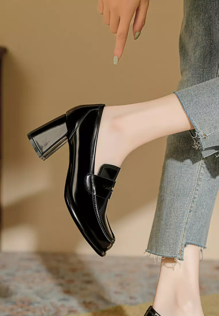 7CM Penny Patent Leather Loafers TE103-3