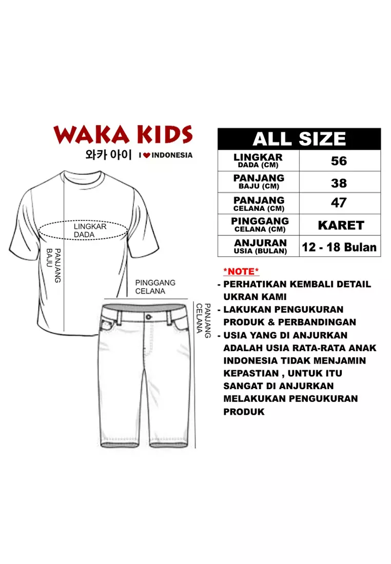Skabe Pakaian Bayi Anak Laki Laki Baju Atasan Oblong Lengan Pendek Motif Badass Setelan Celana Jogger Warna Tua All Size Usia 12 Bulan Hingga 18 Bulan 3361