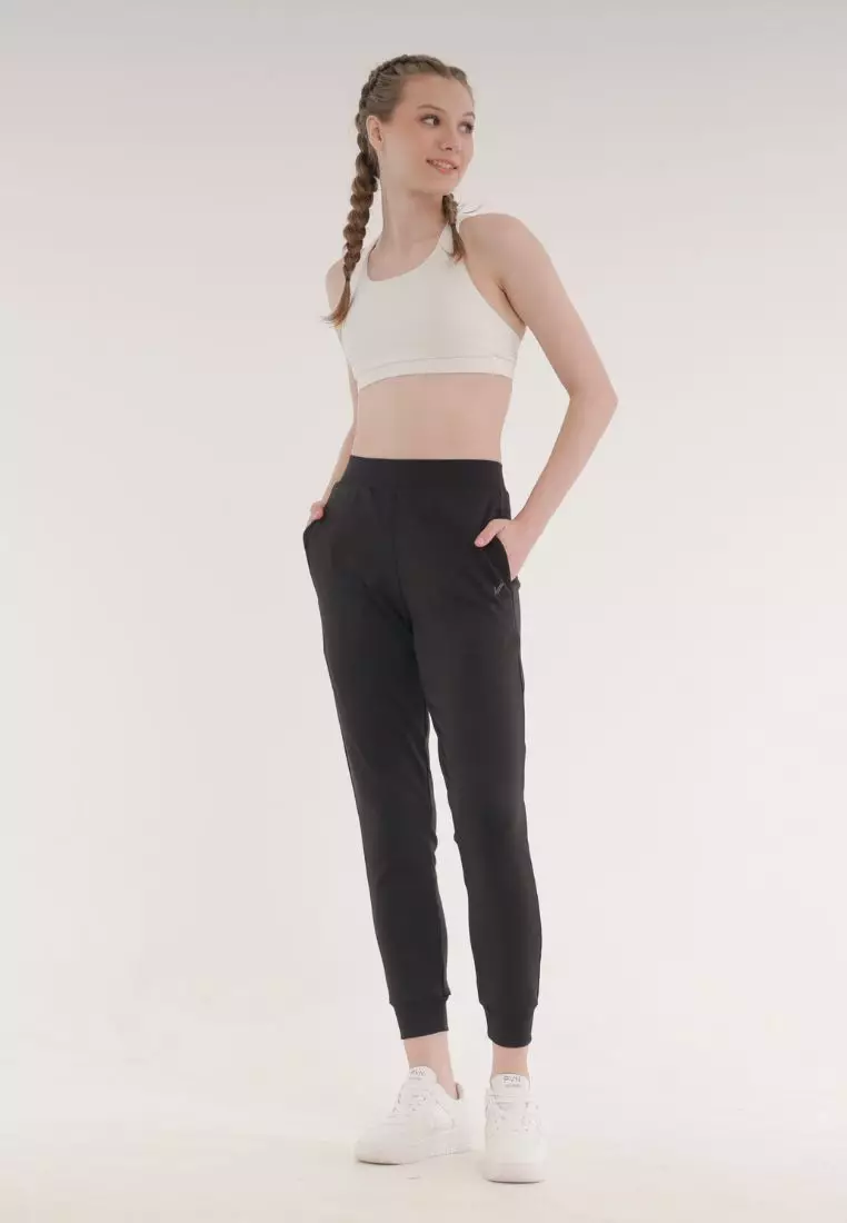 Lorei Jogger Pants, Celana Jogger Wanita - Onyx