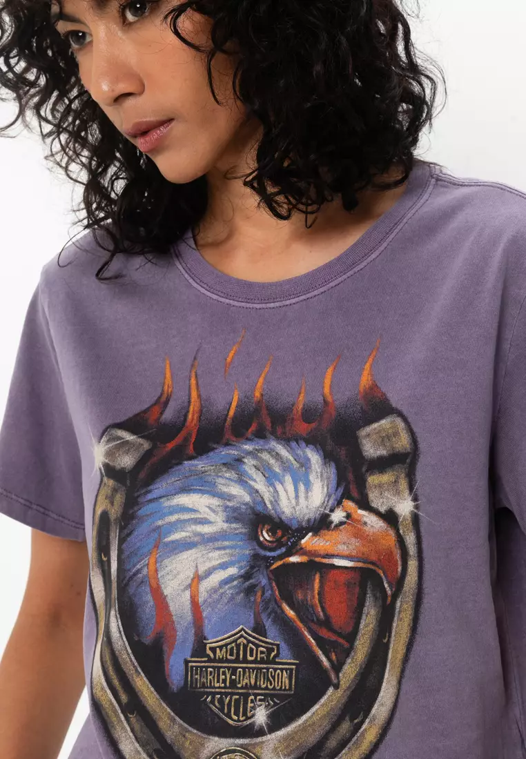 Harley-Davidson Tシャツ イーグルフェード Buy Harley-Davidson Dickies x H-D® Flaming Eagle Boxy Crop Tee