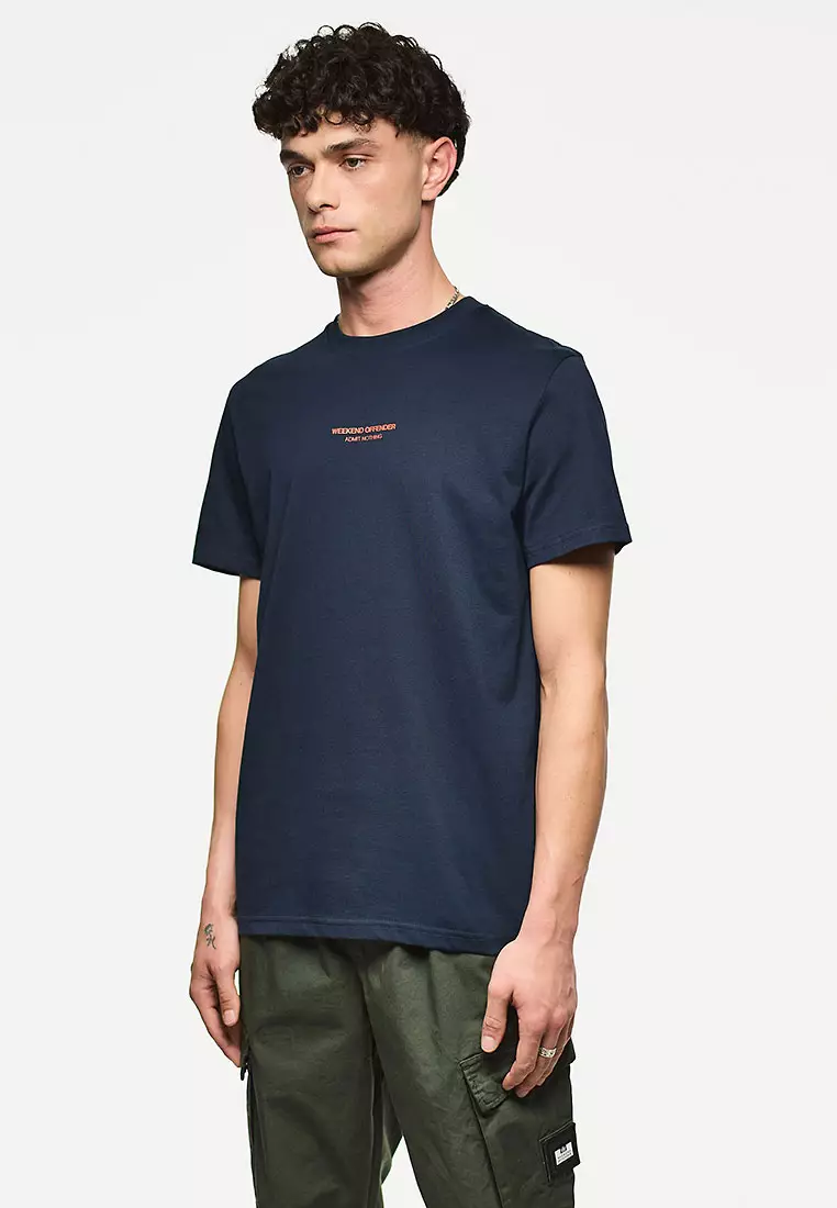 MENS NAVY/SUNSET MILLERGROVE WOAN TEE