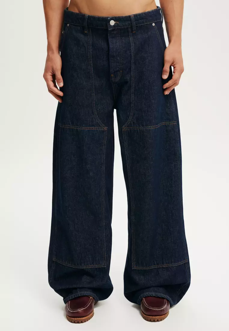 韓国商品/THREE TIMES Balloon baggy jeans(男女共用) 韓国商品/THREE TIMES Balloon baggy jeans(男女共用)