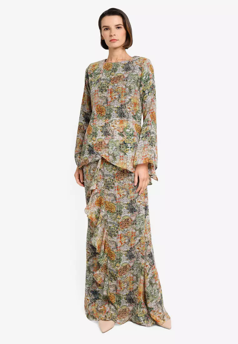 Buy Zuco Fashion Midi Kebaya Peplum 2024 Online ZALORA Singapore