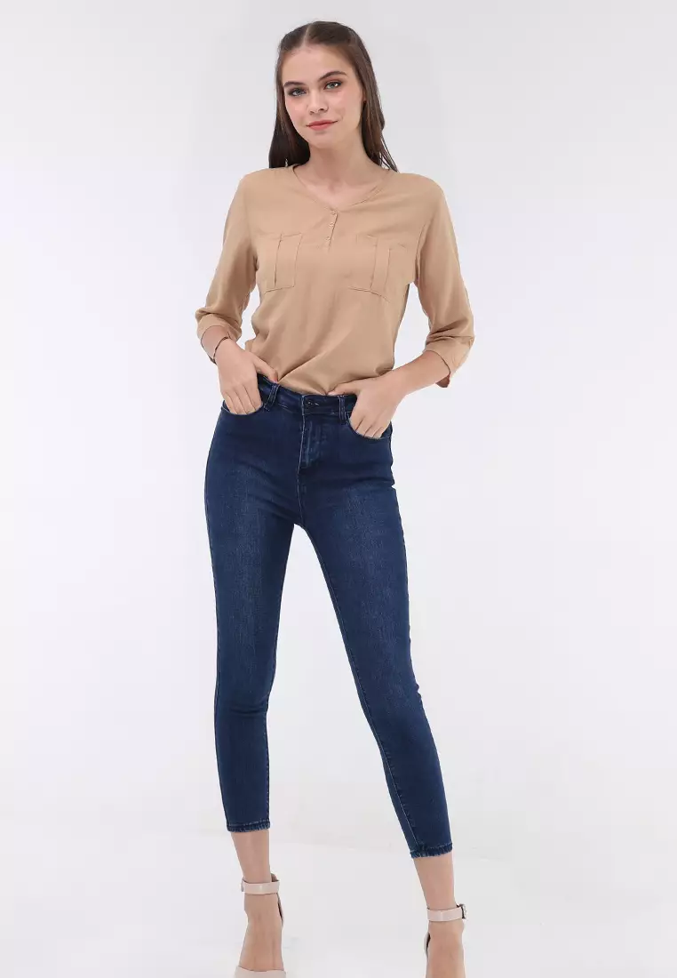 Denim High Waist Ladies Jeans