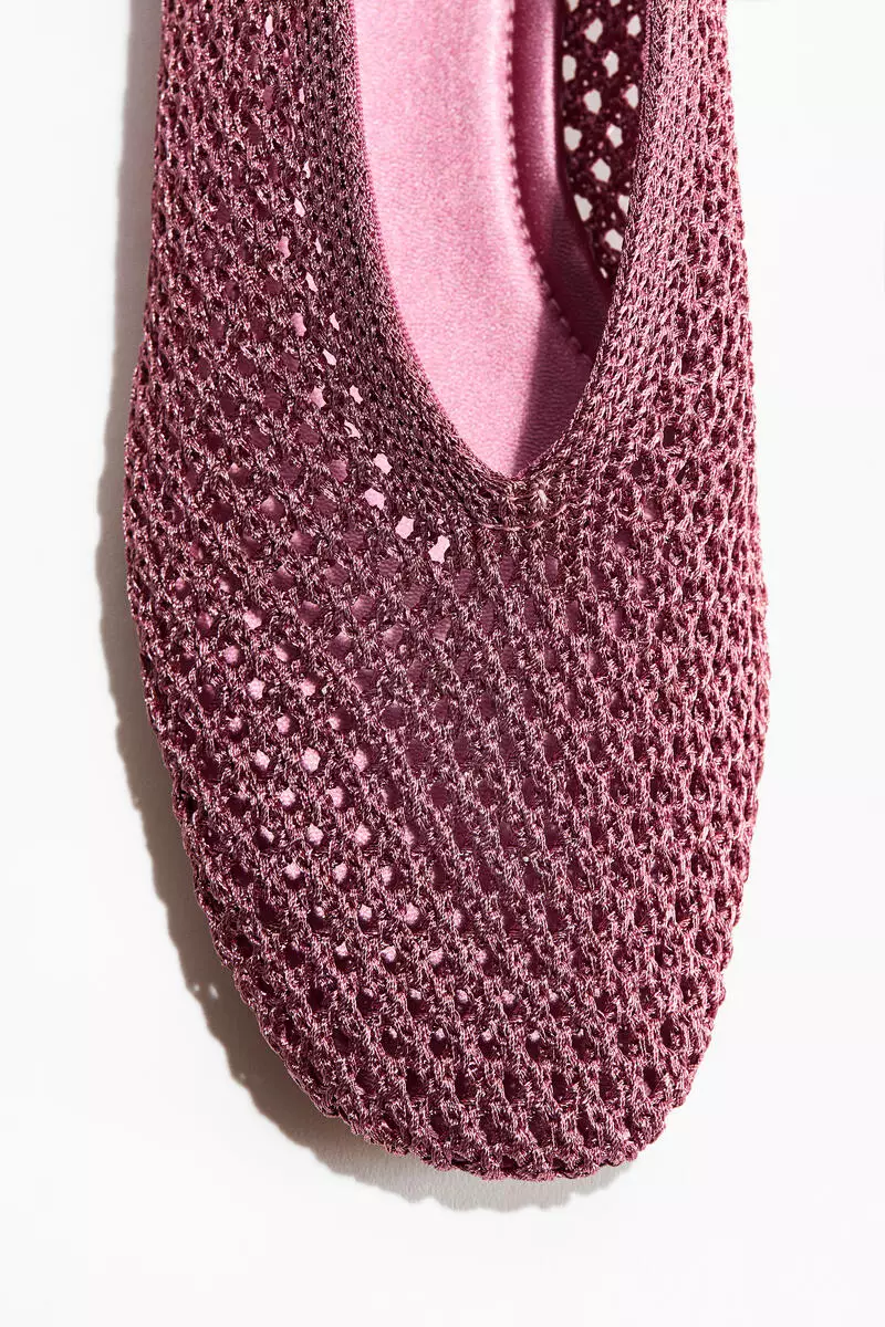 Braided ballet flats