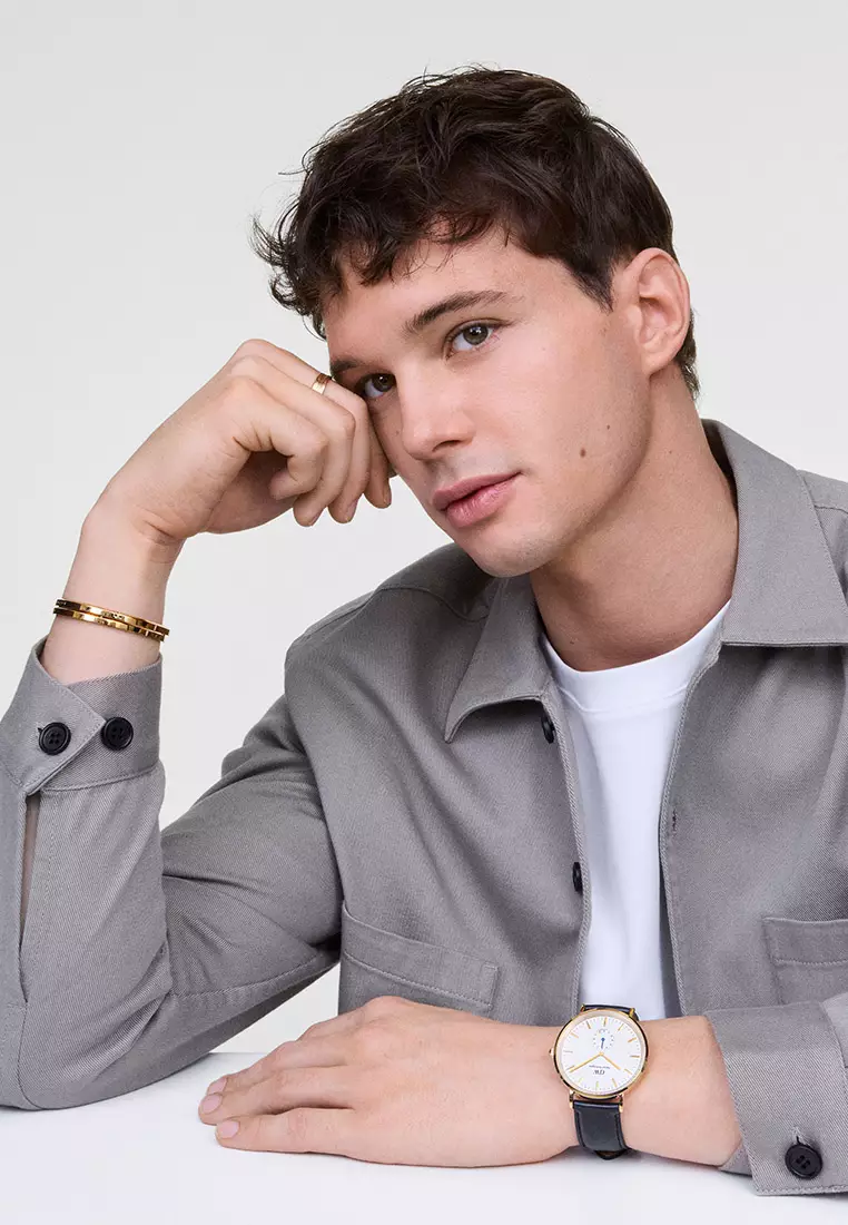 Classic 40mm Multi-Eye Sheffield Off White Silver Sunray Gold Men Watch stainless steel Leather strap watch DW Official Authentic Original jam tanggan lelaki DW jam tangan