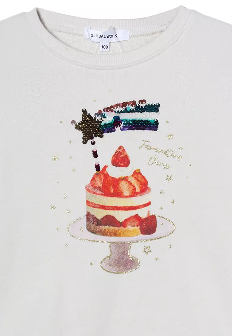 \u3010KIDS\u3011Graphic Print Sweatshirt