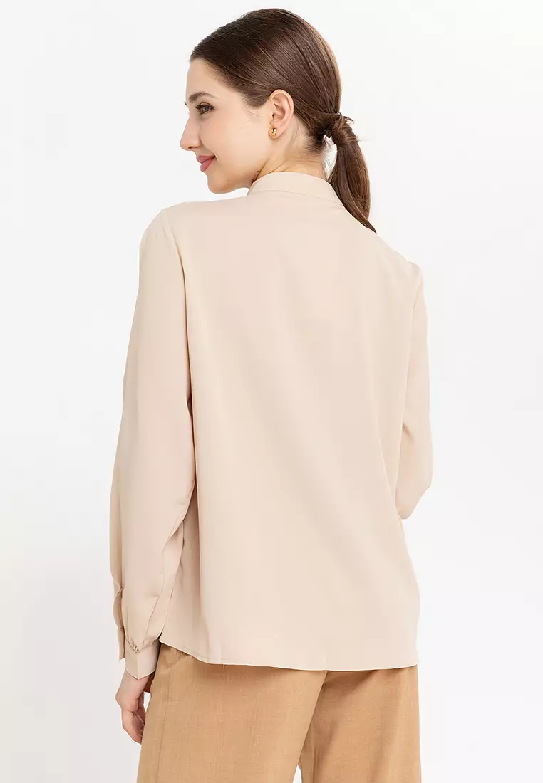 Cridal Embroidery Paneled Filipiniana Shirt