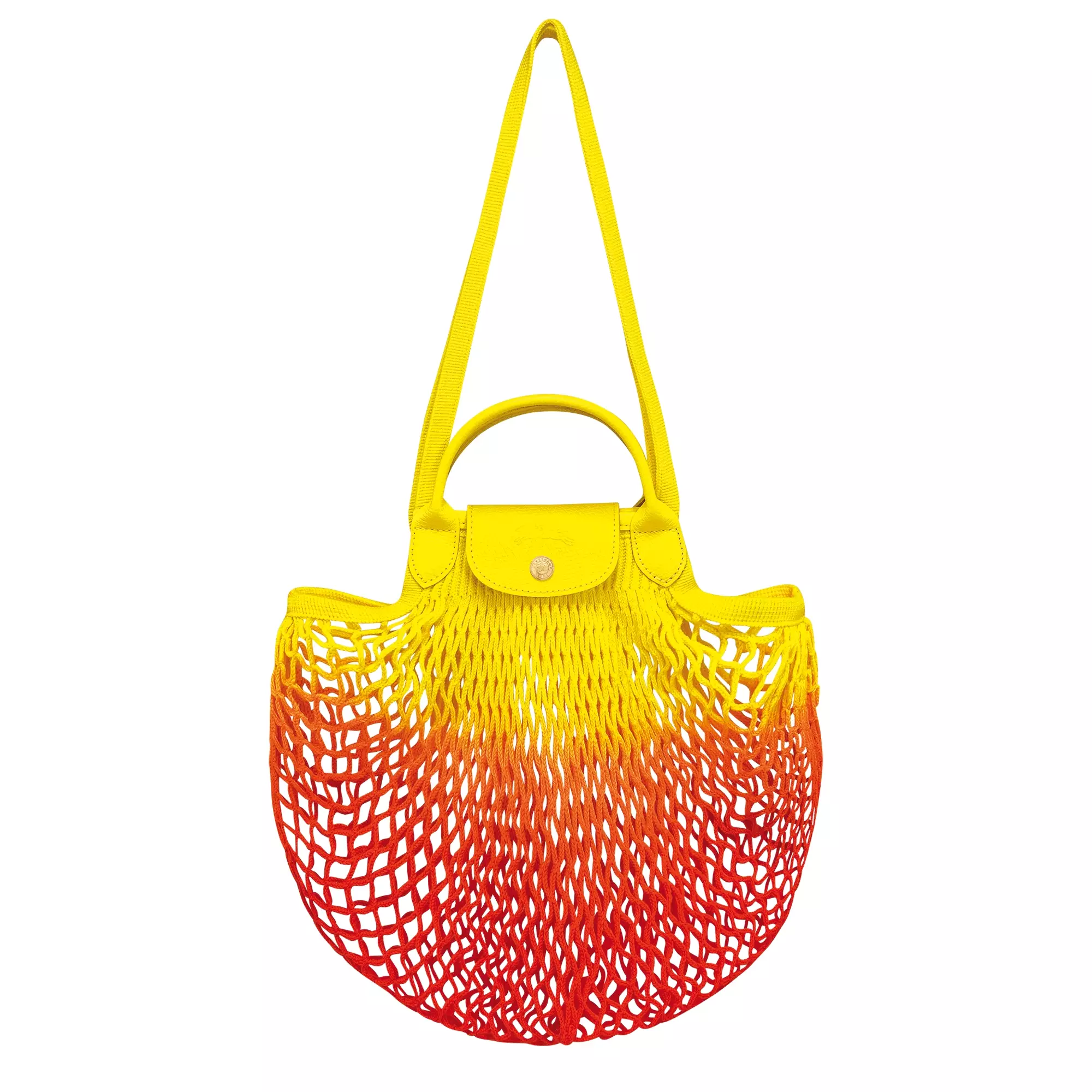 Le Pliage Filet Mesh bag L Tie Dye Yellow/Orange