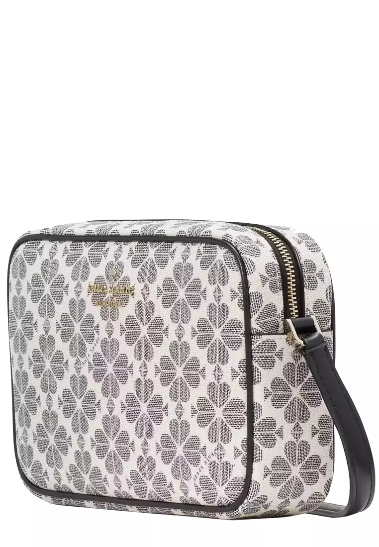 Signature Spade Flower Mini Camera Bag in Black Multi KG489