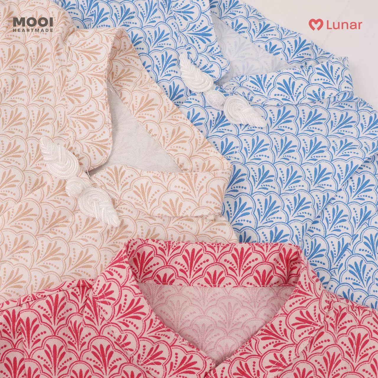 Mooi Kemeja Anak Laki-Laki Lunar Collection Lee Cheongsam Shirt - Cream