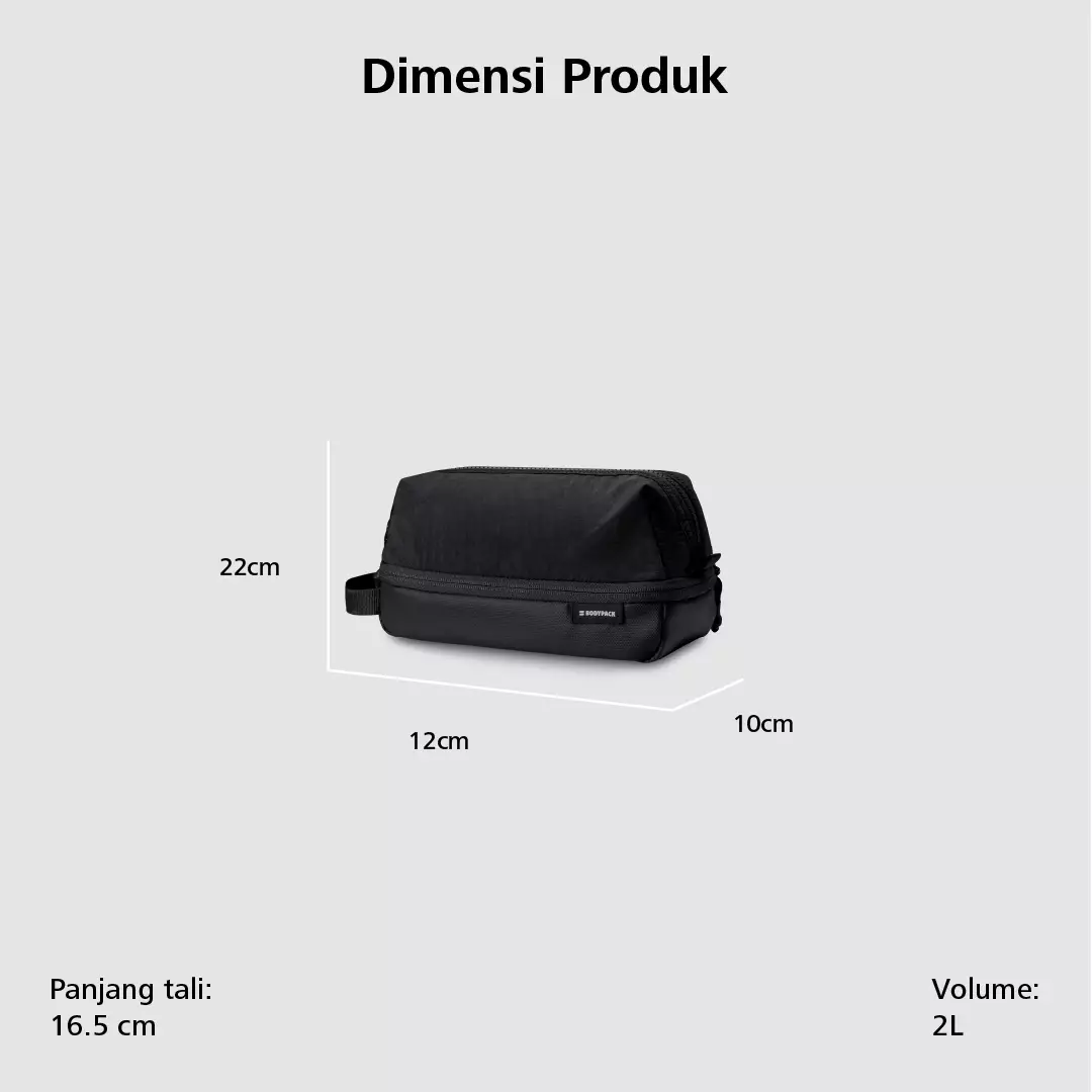 Bodypack Assistant 2.0 Toiletry - Black