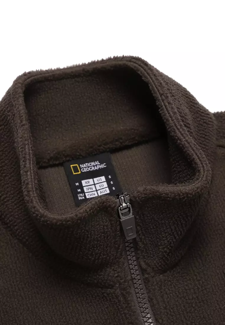 男女同款絨毛高領拉鍊外套