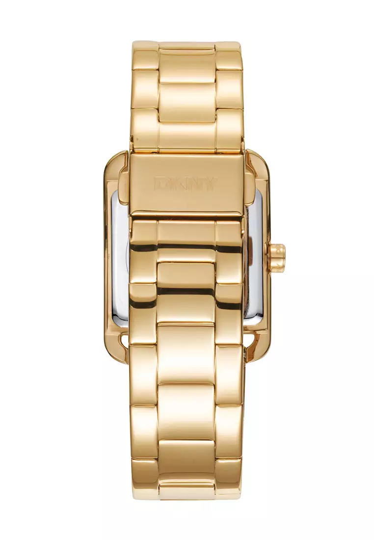 DKNY City Maxi Gold Stainless Steel Analog Quartz Watch For Women DK1L001M0045