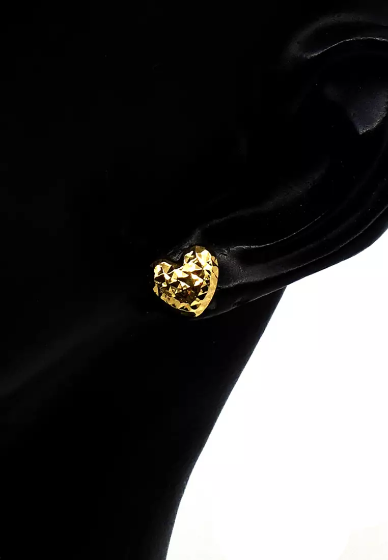 18K Italian Made Yellow Gold Earrings