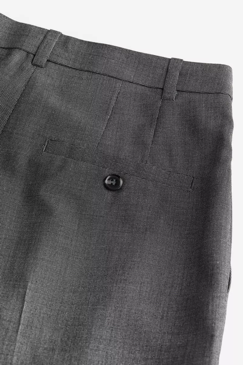 Wide twill trousers
