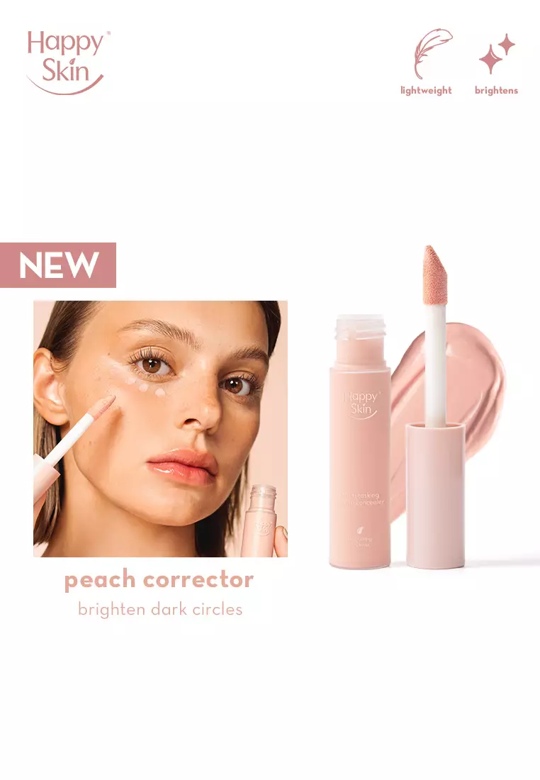 Discount on Happy Skin  shoes - SKU: Second Skin Multi-Tasking Serum Concealer In Peach