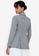ZALORA OCCASION grey Contrast Lapel Fitted Blazer D1B71AAC501AECGS_2