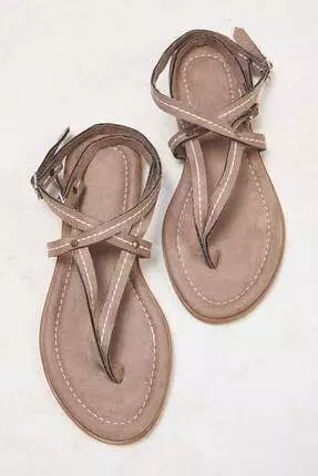 Mink Suede Ankle Strap Women's Sandals Takss25Sd00061