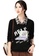 A-IN GIRLS black Fake Two-Piece Printed Plus Velvet Warm Sweater A005FAA622CCF3GS_1