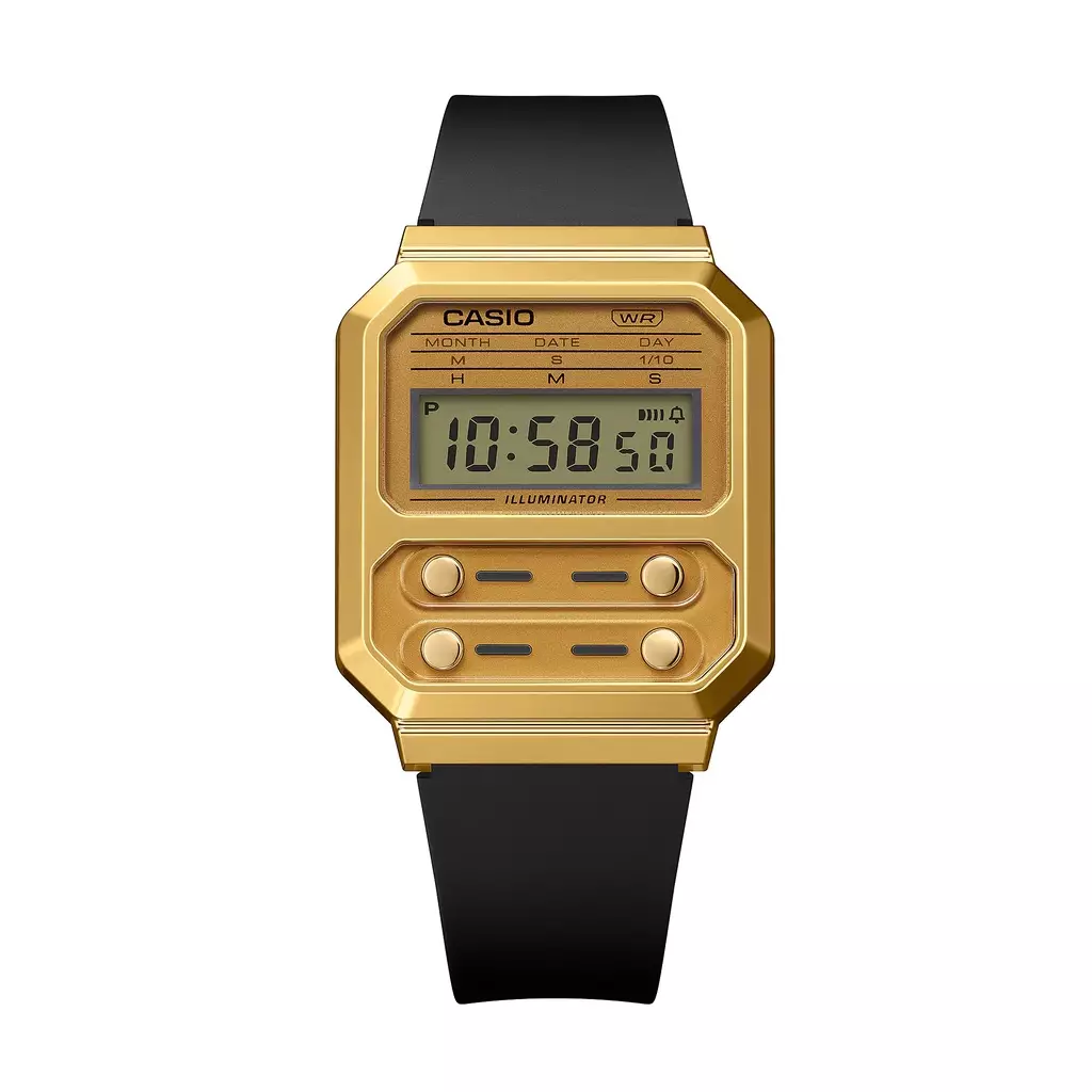 Casio jam tangan unisex dalam format digital A100WEFG-9ADF