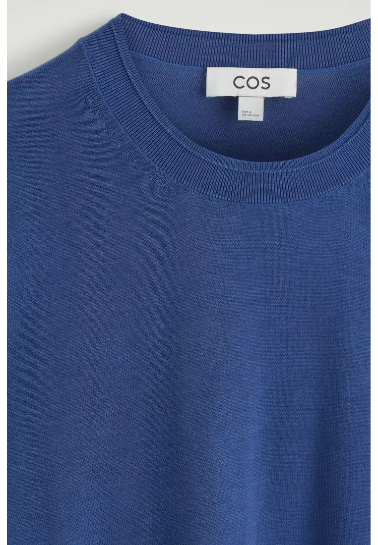 SLIM KNITTED SILK T-SHIRT