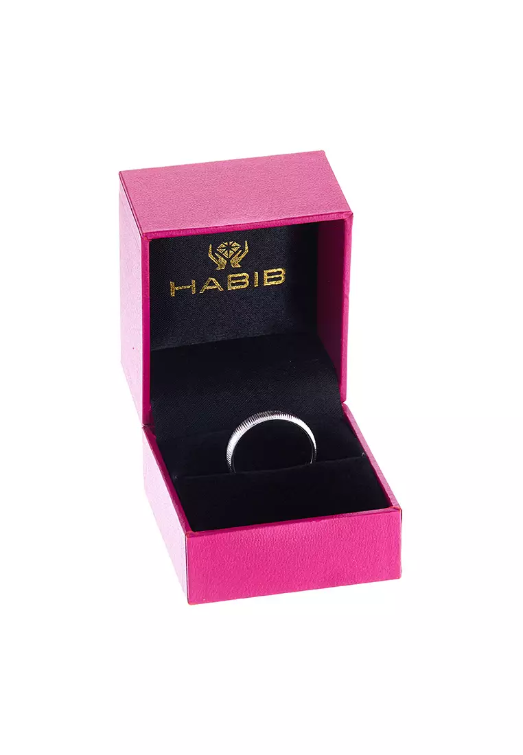 HABIB 750/18K White Gold Ring GRT812-3A