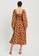 The Fated brown Floreto Midi Dress DD72CAAB47AEFAGS_3
