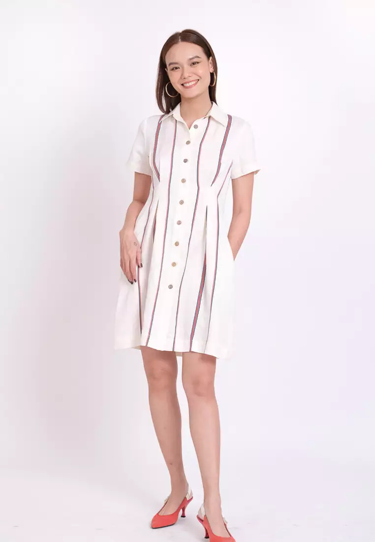 Brighter Day Midi Linen Dress