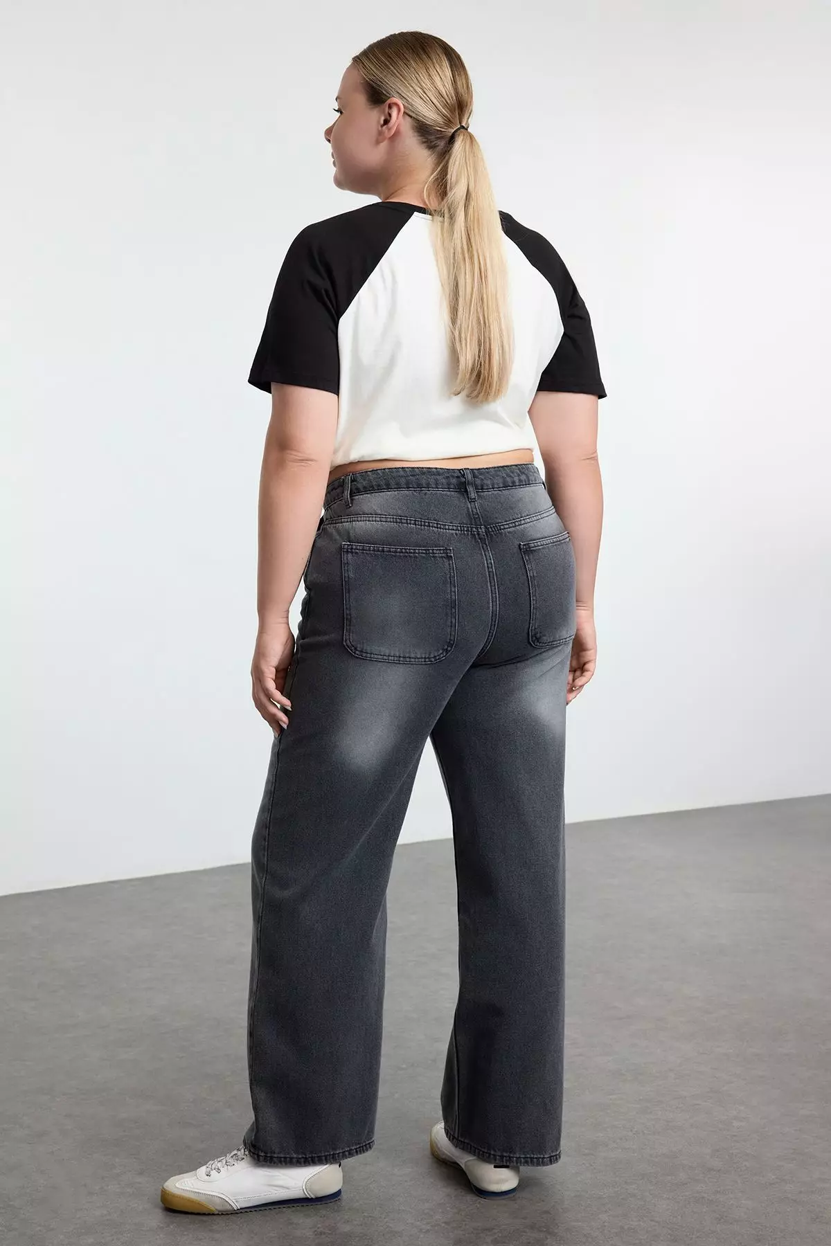 High Waist Wide Leg Plus Size Wide Leg Jeans