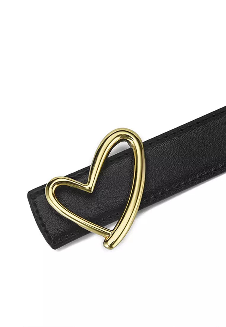 Gold heart clearance buckle belt