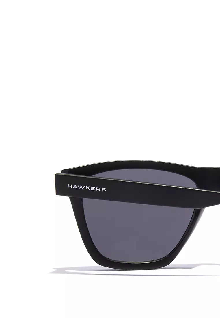 HAWKERS Polarized Black Dark One Ls Raw Sunglasses For Men And Women, Unisex. Official Product Designed And Made In Spain