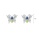 Glamorousky white 925 Sterling Silver Simple Fashion Butterfly Stud Earrings with Cubic Zirconia 28C69ACBDECF04GS_2