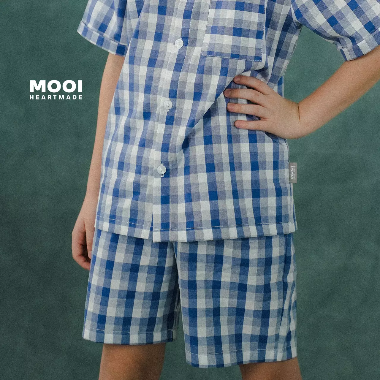 Mooi Celana Pendek Anak Laki-laki Yoshi Striped Pants - Light Grey