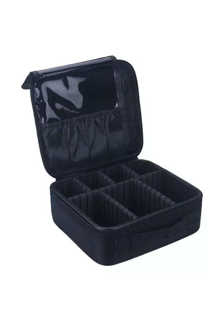 Erley Tas Koper Makeup Kosmetik Multifungsi Material Canvas ORIGINAL - Black